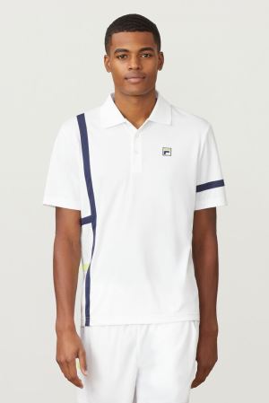 FILA Plr Singles Polos White,Mens Tennis | CA.CNVSPM038